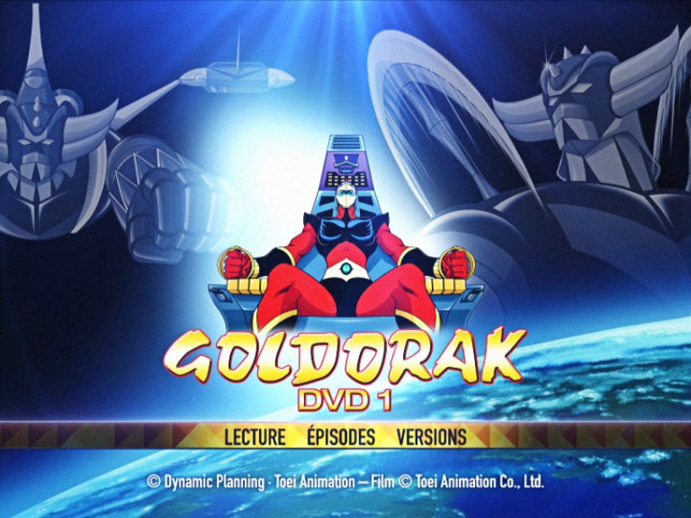 Goldorak Menu DVD 