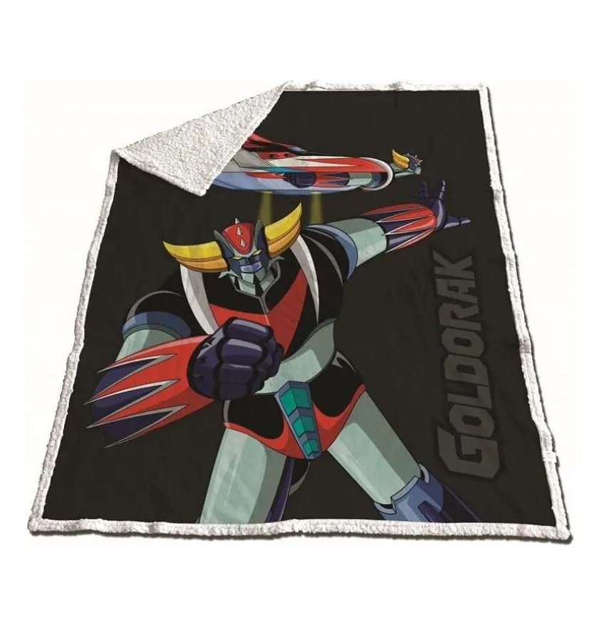 Aymax Couverture Sherpa Goldorak et Soucoupe